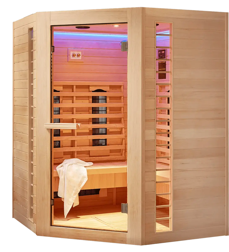 Heatwell infrared sauna interior